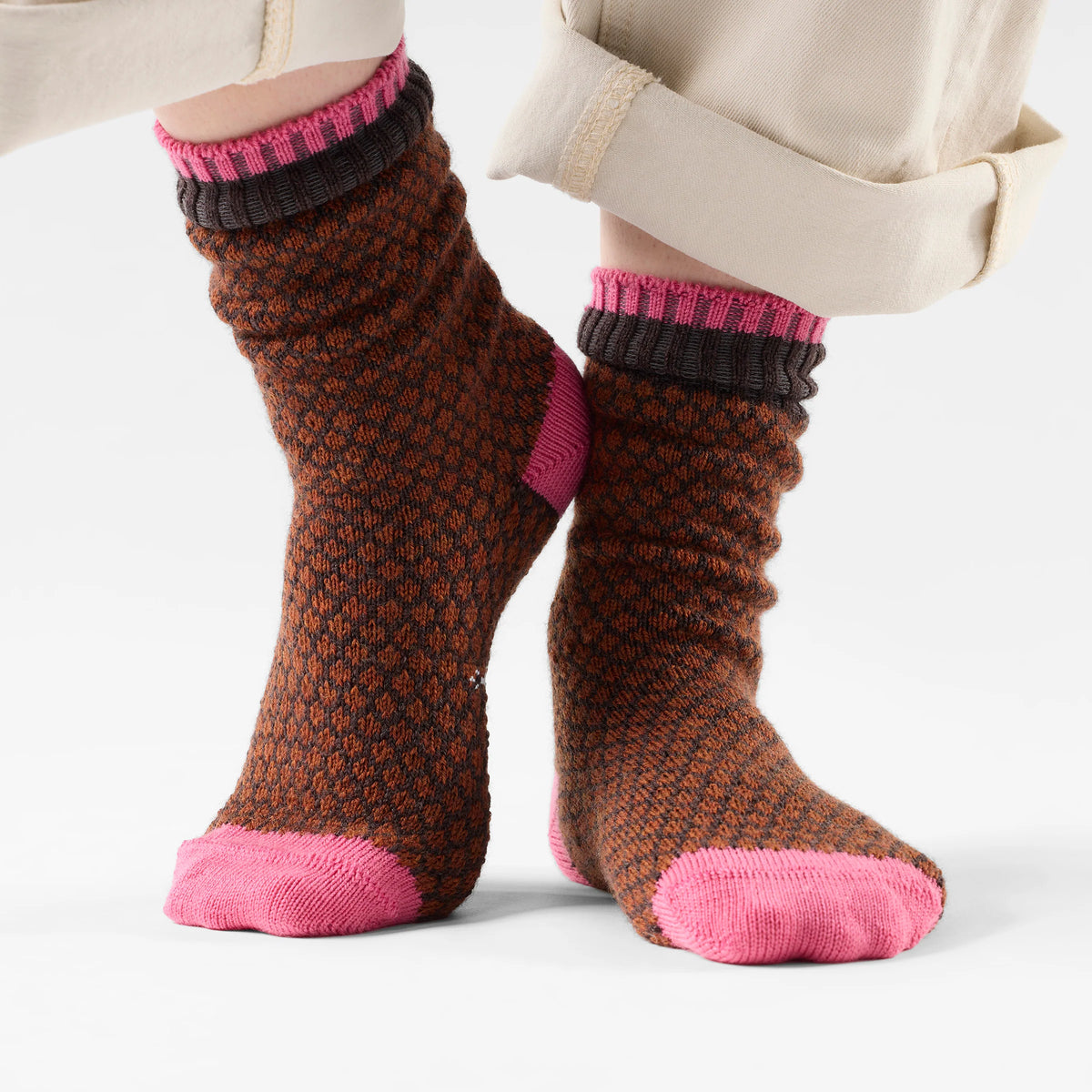 Women's Everyday Cozy Popcorn Polka Dot Crew Socks