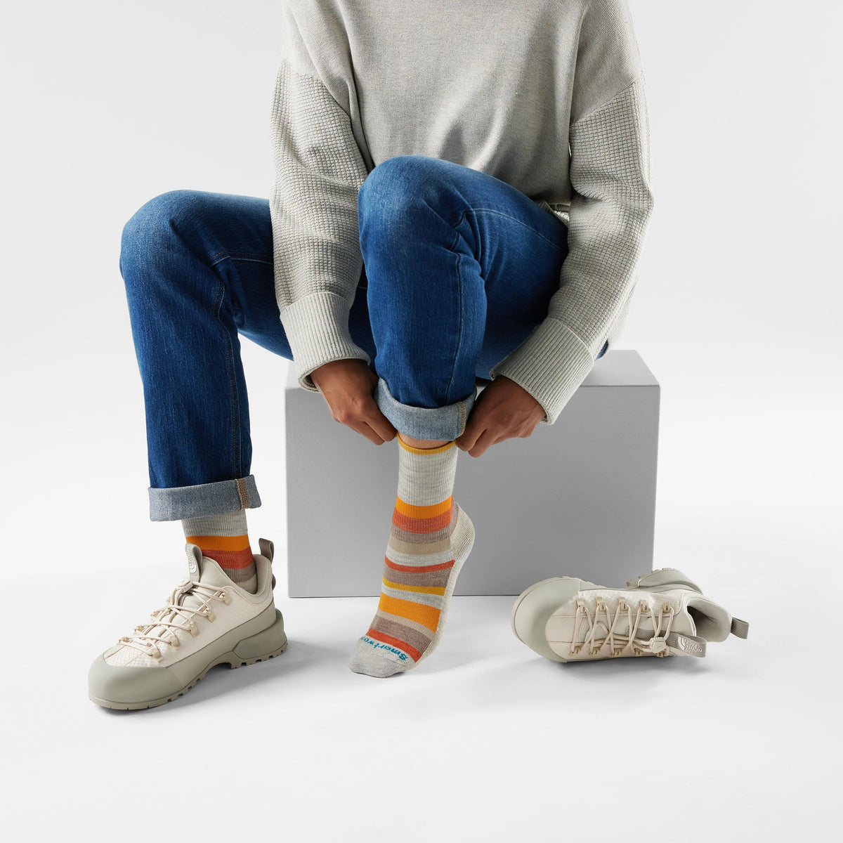 Women's Everyday Multi-Stripe Crew Socks