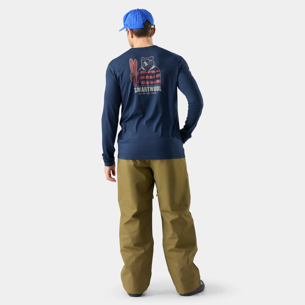 Men's Bearly Plaid Active Long Sleeve Graphic Tee