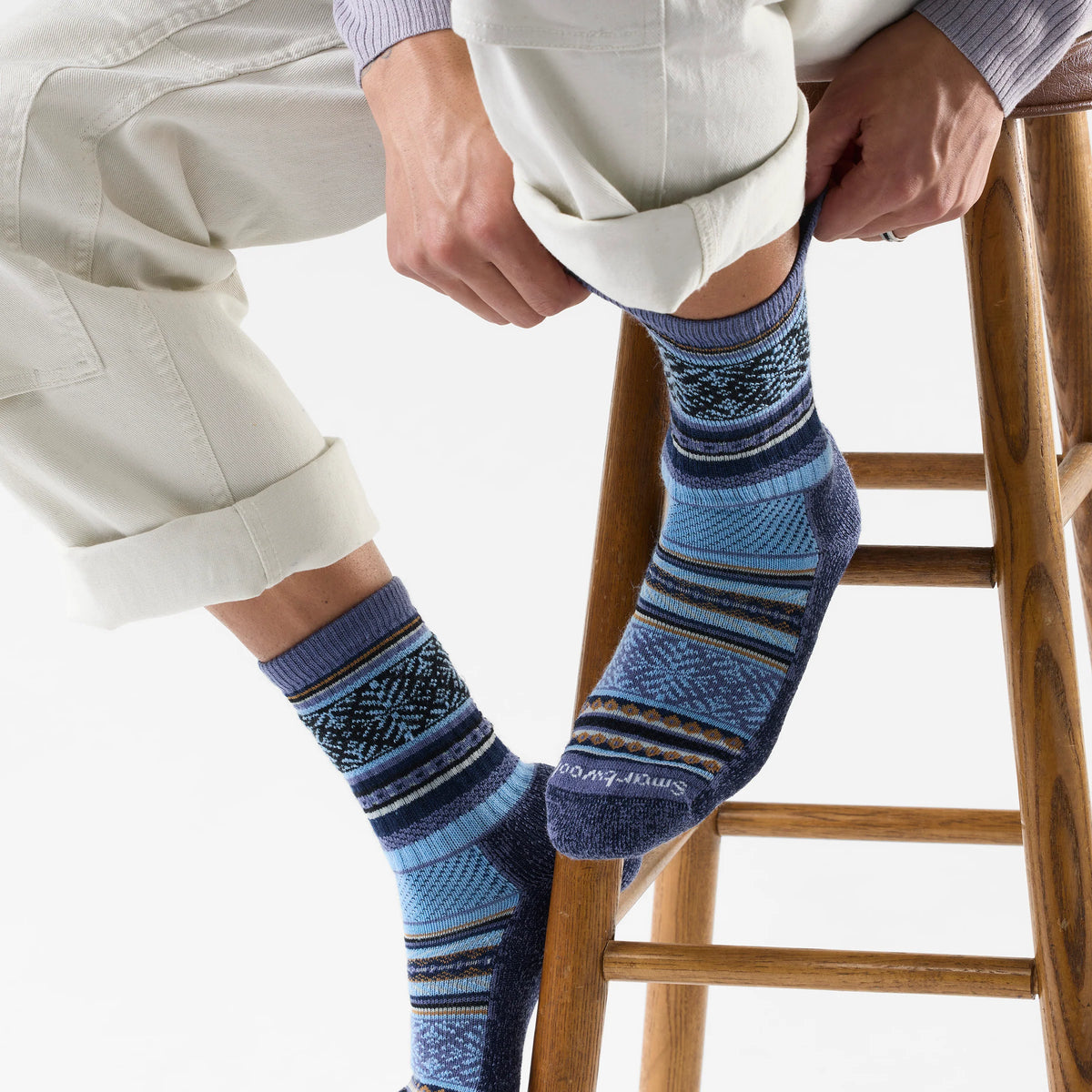 Everyday Cozy Fair Isle Sweater Crew Socks