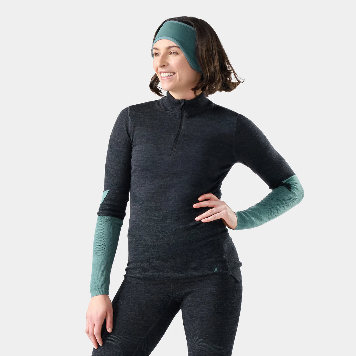 Women's Intraknit™ Thermal Merino Base Layer Colorblock 1/4 Zip