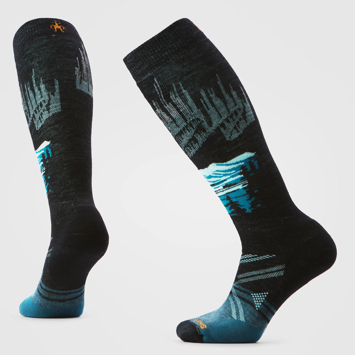 Women's Ski Alpine Auroras Over The Calf Socks