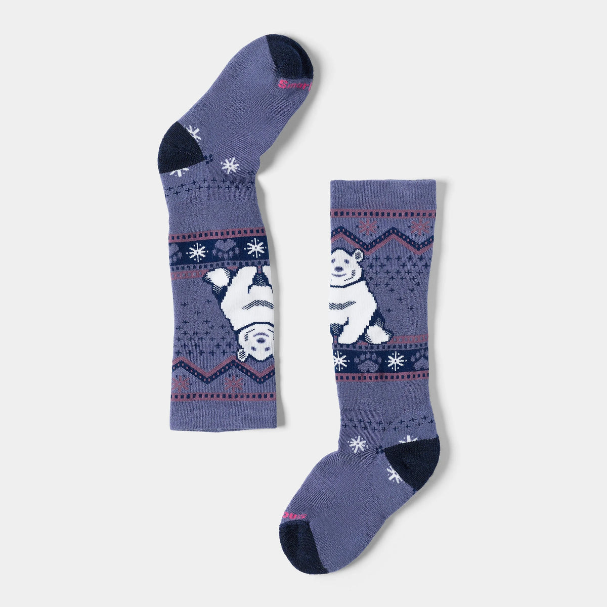 Kids' Wintersport Polar Bear Pattern Over The Calf Socks