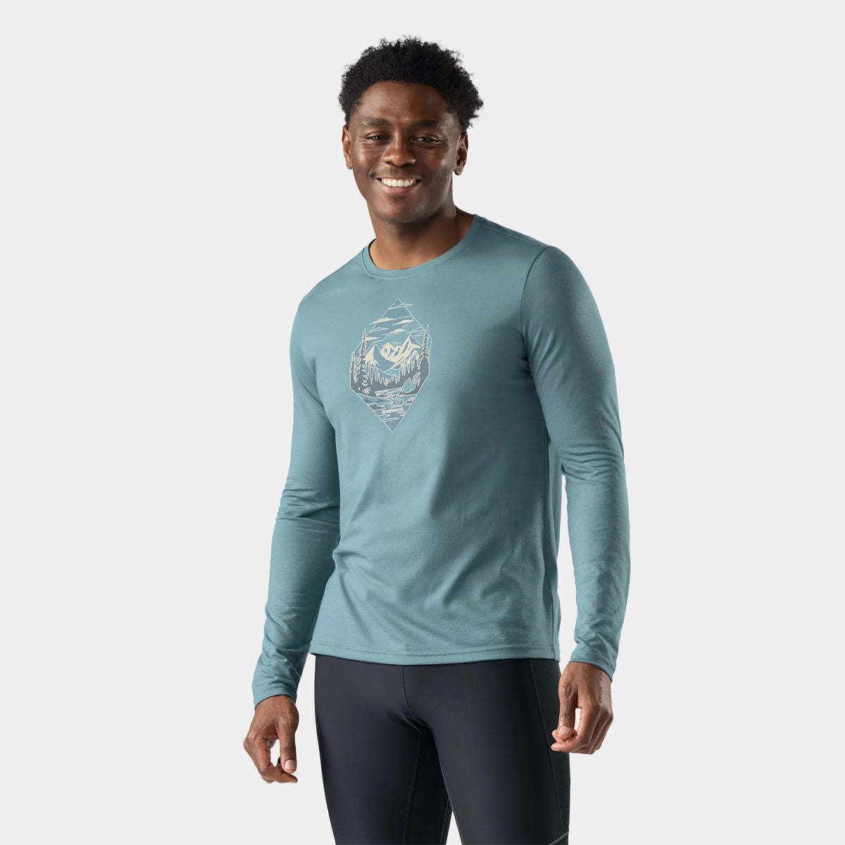 Men's Wander Valley Active Long Sleeve Graphic Tee